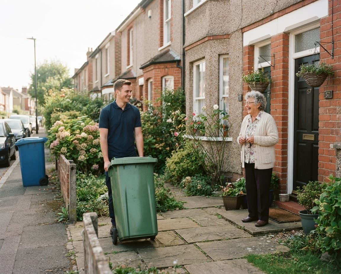 Bin Buddy helping on collection day